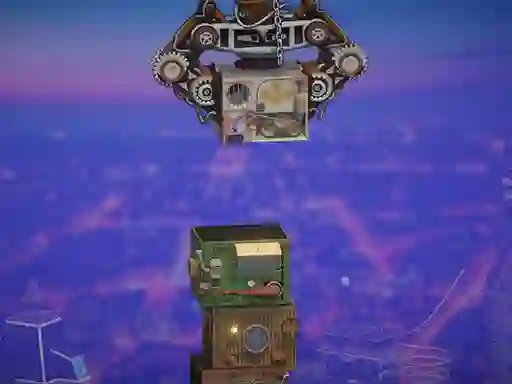 Logħba Steampunk Tower Builder onlajn