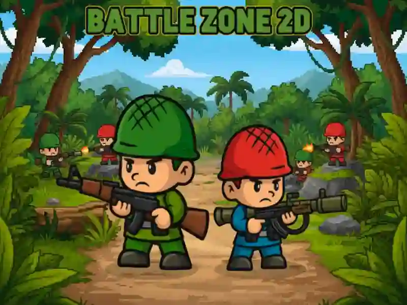 Logħba Battle Zone 2D onlajn