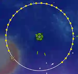 Logħba Orbit Avoider onlajn