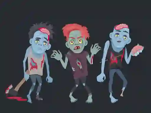 Logħba Zombies and Skeletons Coloring onlajn