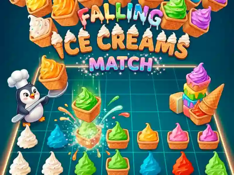Logħba Falling Ice Creams Match onlajn