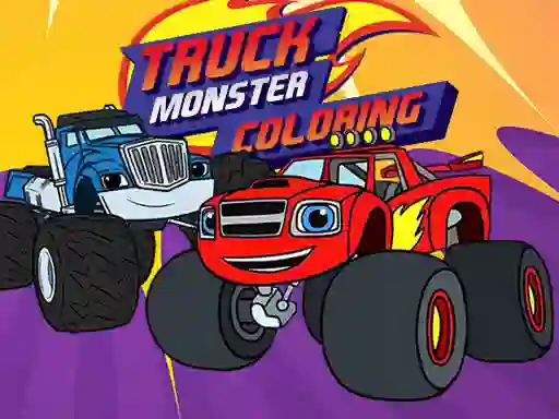 Logħba Truck Monster Coloring onlajn