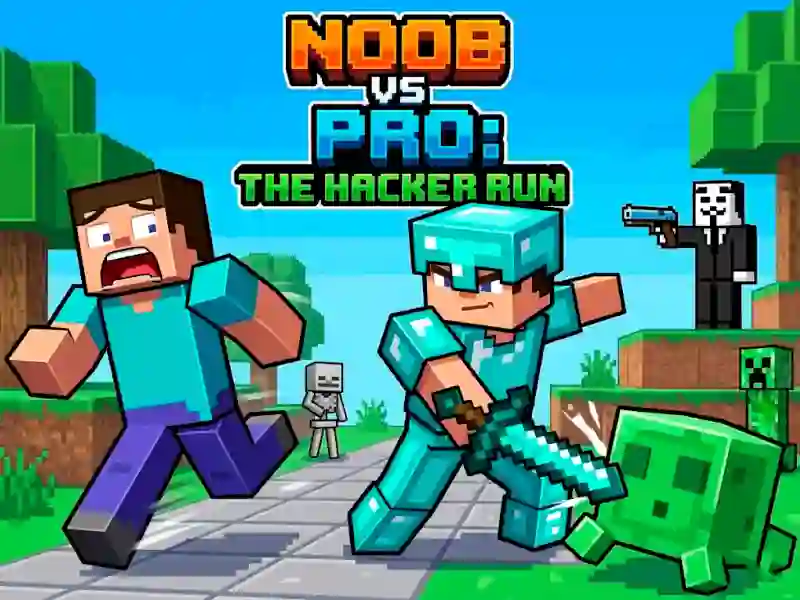 Logħba Noob vs Pro Help Hacker danger Hacker onlajn