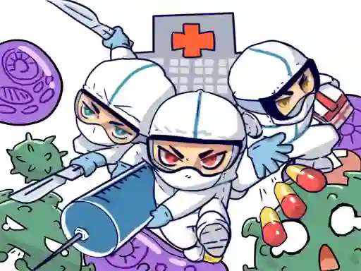 Logħba Against Coronavirus Puzzle onlajn