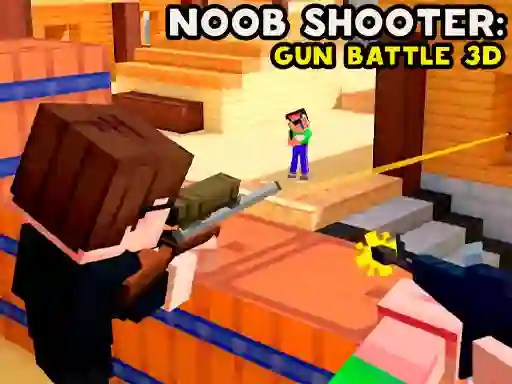 Logħba Noob Shooter: Gun Battle 3D onlajn