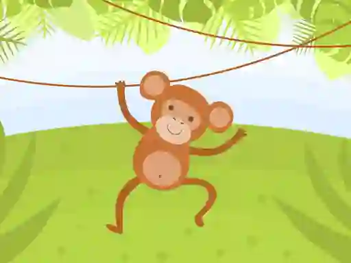 Logħba Funny Monkeys Coloring onlajn