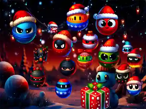 Logħba Christmas Rush : Red and Friend Balls onlajn