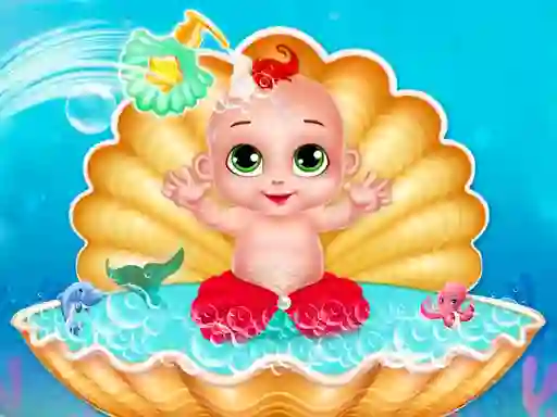 Logħba Mermaid Baby Care onlajn