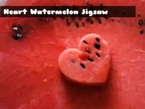 Logħba Heart Watermelon Jigsaw onlajn