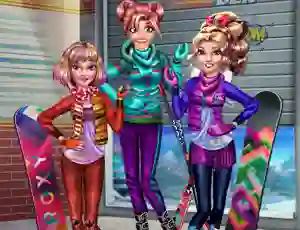 Logħba Princesses Winter Holiday onlajn