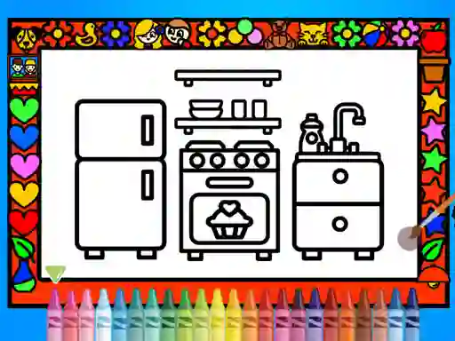Logħba Color and Decorate Rooms onlajn