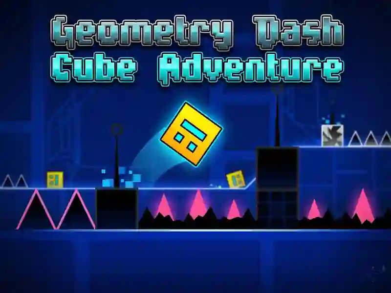 Logħba Geometry Dash Cube Adventure onlajn