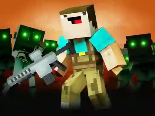 Logħba Noob Shooter Zombie onlajn