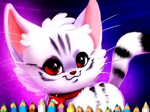 Logħba Cute Kitty Coloring onlajn