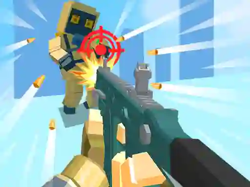 Logħba Blockapolypse Zombie Shooter onlajn