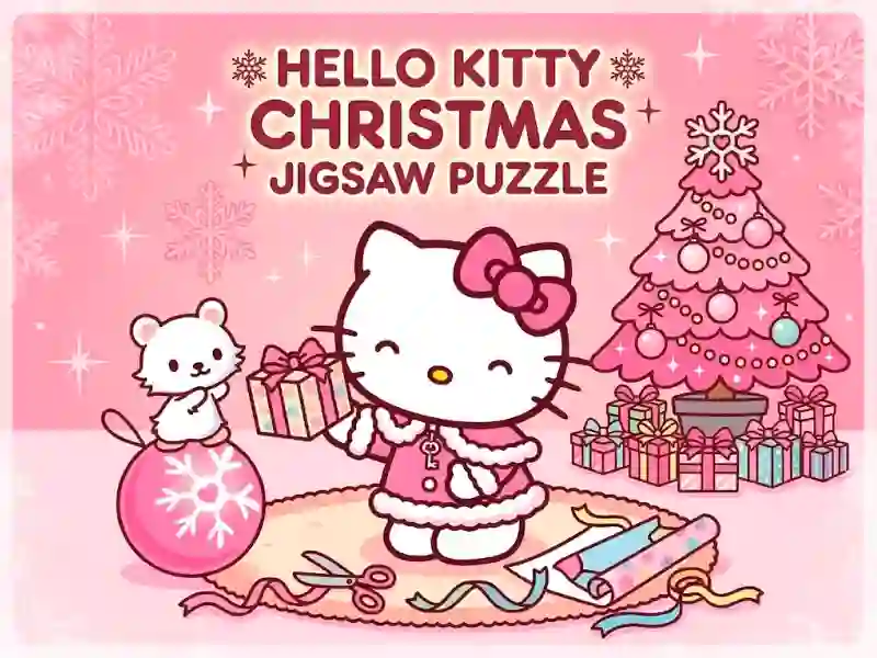 Logħba Hello Kitty Christmas Jigsaw Puzzle onlajn