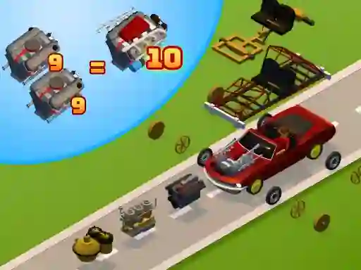 Logħba Idle Drive: Merge, Upgrade, Drive onlajn