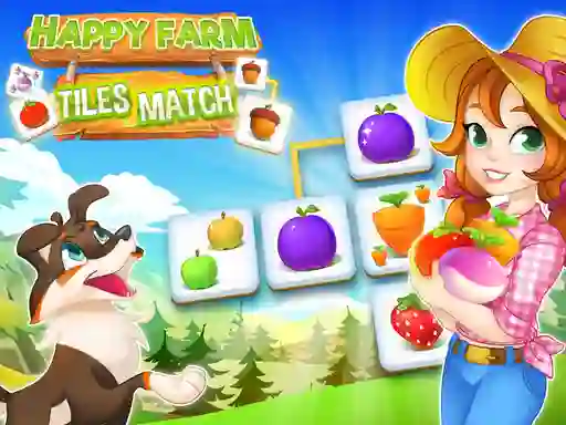 Logħba Happy Farm Tiles Match onlajn