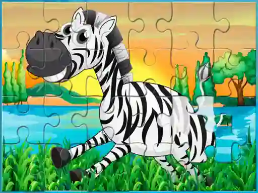 Logħba Happy Animals Jigsaw onlajn