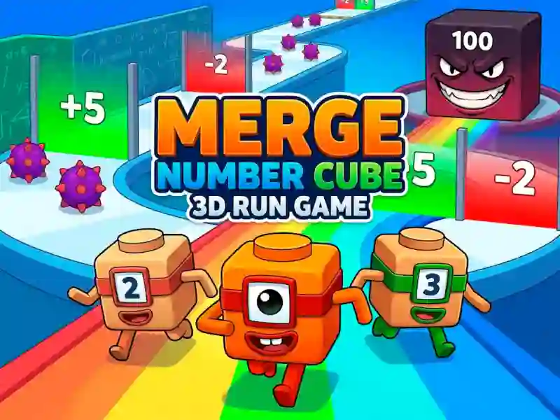 Logħba Merge Number Cube 3d Run Game onlajn