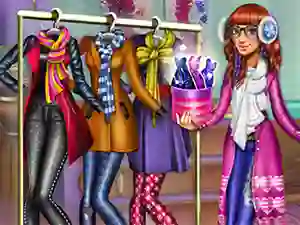 Logħba Tris Winter Fashion Dolly Dress Up onlajn