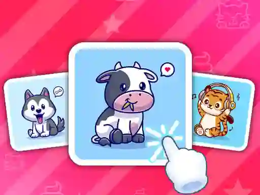 Logħba Cute Animal Cards onlajn