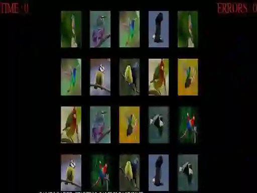 Logħba Memorize the birds onlajn