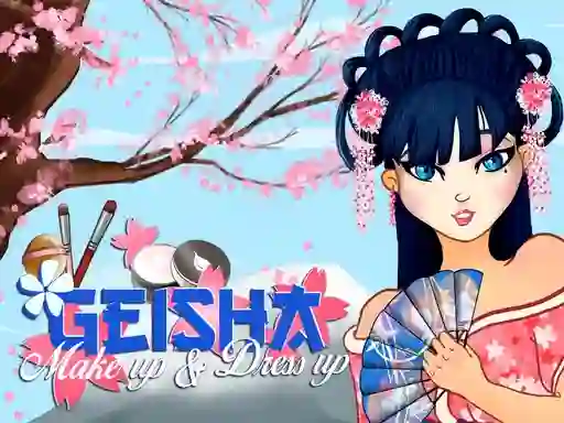 Logħba Geisha make up and dress up onlajn