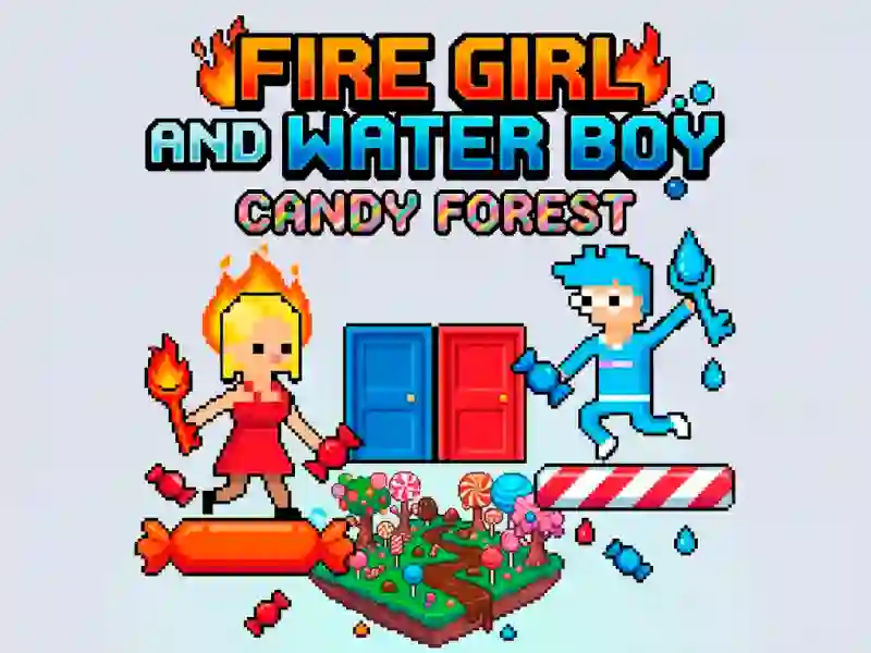 Logħba Fire Girl and Water Boy Candy Forest onlajn