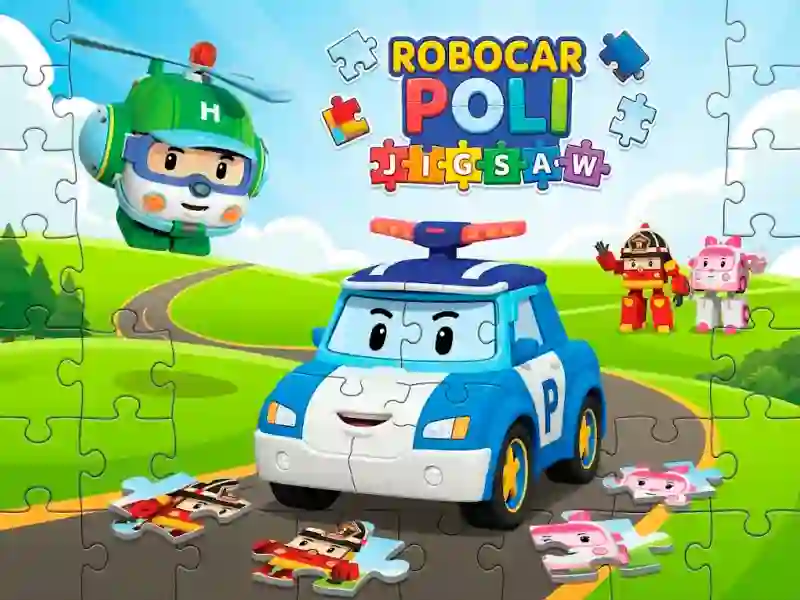 Logħba Robocar Poli Jigsaw onlajn