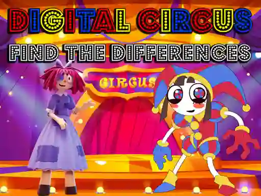 Logħba Digital Circus Find The Differences onlajn