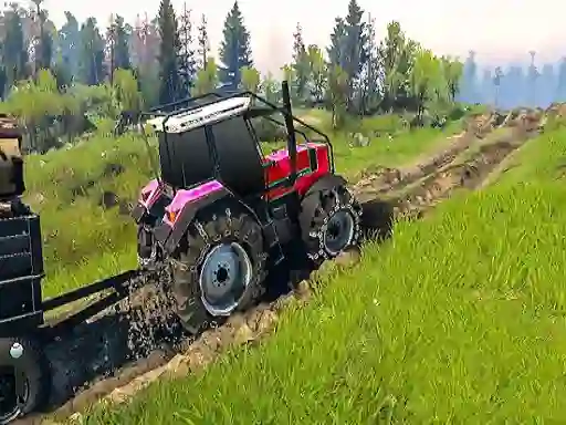 Logħba Real Chain Tractor Towing Train Simulator onlajn