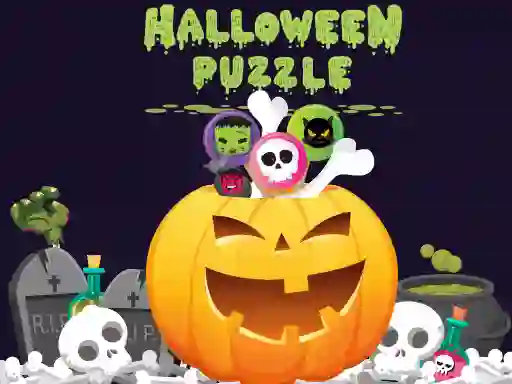 Logħba Halloween Puzzle onlajn