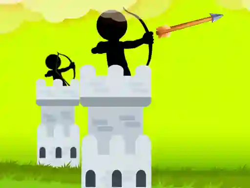 Logħba Stickman Archer Castle onlajn