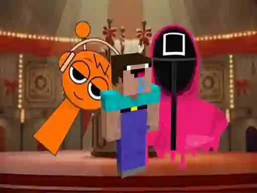 Logħba Nextbots on Minecraft Squid Game Sprunki onlajn