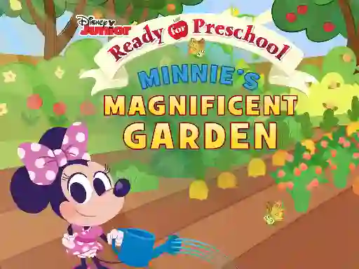 Logħba Ready For Preschool Minnie's Magnificent Garden onlajn