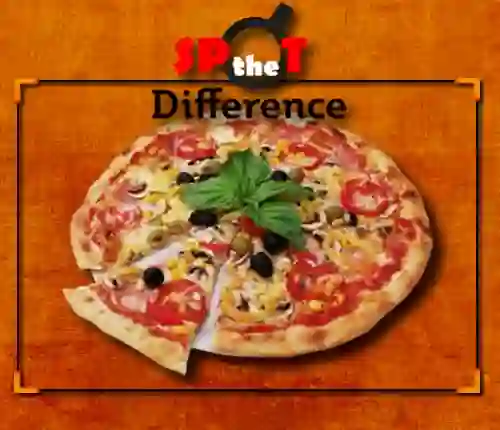 Logħba Pizza Spot The Difference onlajn