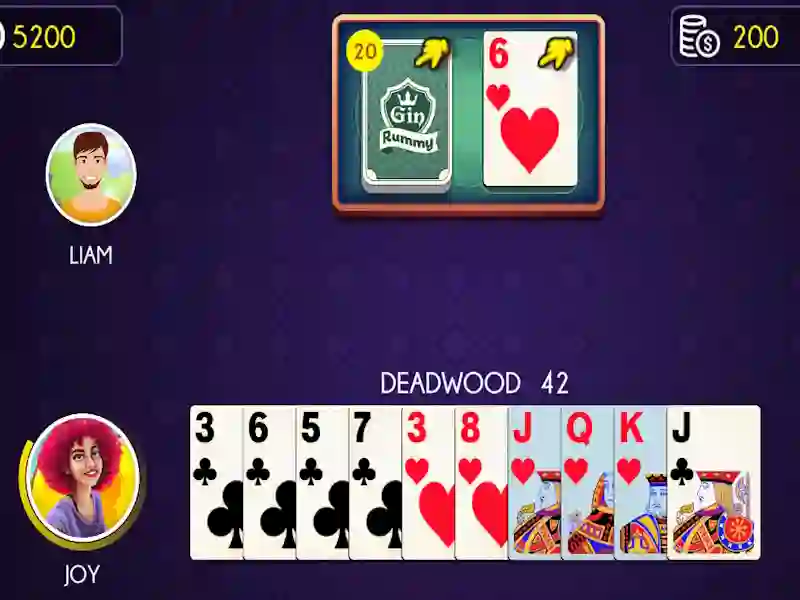 Logħba Gin Rummy onlajn