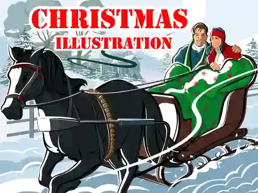 Logħba Christmas Illustration onlajn