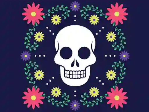 Logħba Colorful Skull Jigsaw onlajn