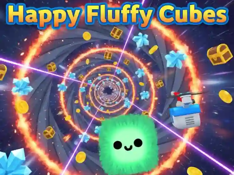 Logħba Happy Fluffy Cubes onlajn