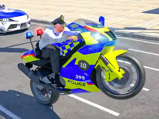Logħba Police Bike Stunt onlajn