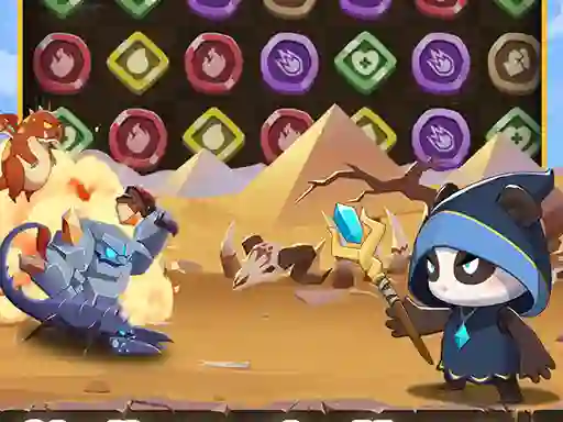 Logħba Legend of Panda Match 3 & Battle onlajn