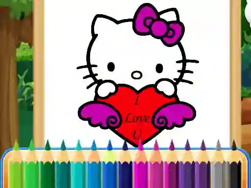 Logħba Coloring Kitty onlajn