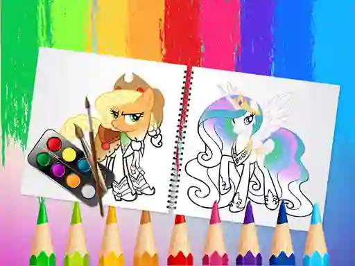 Logħba Sweet Pony Coloring Book onlajn