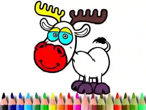 Logħba Back to School: Deer Coloring Book onlajn