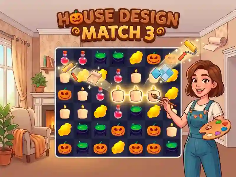 Logħba House Design Match 3 onlajn