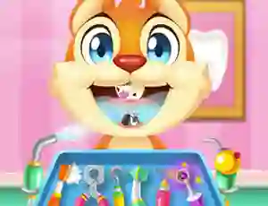 Logħba Crazy Animals Dentist onlajn