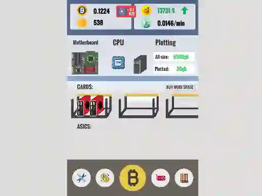 Logħba Bitcoin Clicker onlajn
