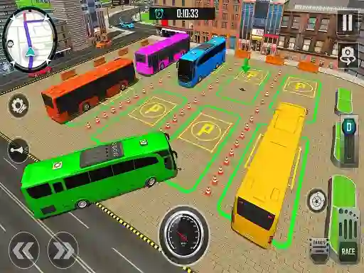 Logħba Bus City Parking Simulator onlajn